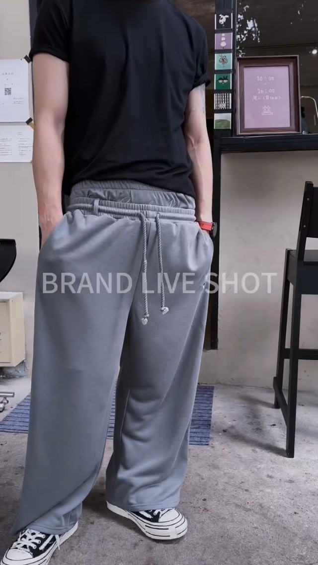 Amazon.com: Double Waisted Sweatpants Men Y2k Baggy Sweatpants